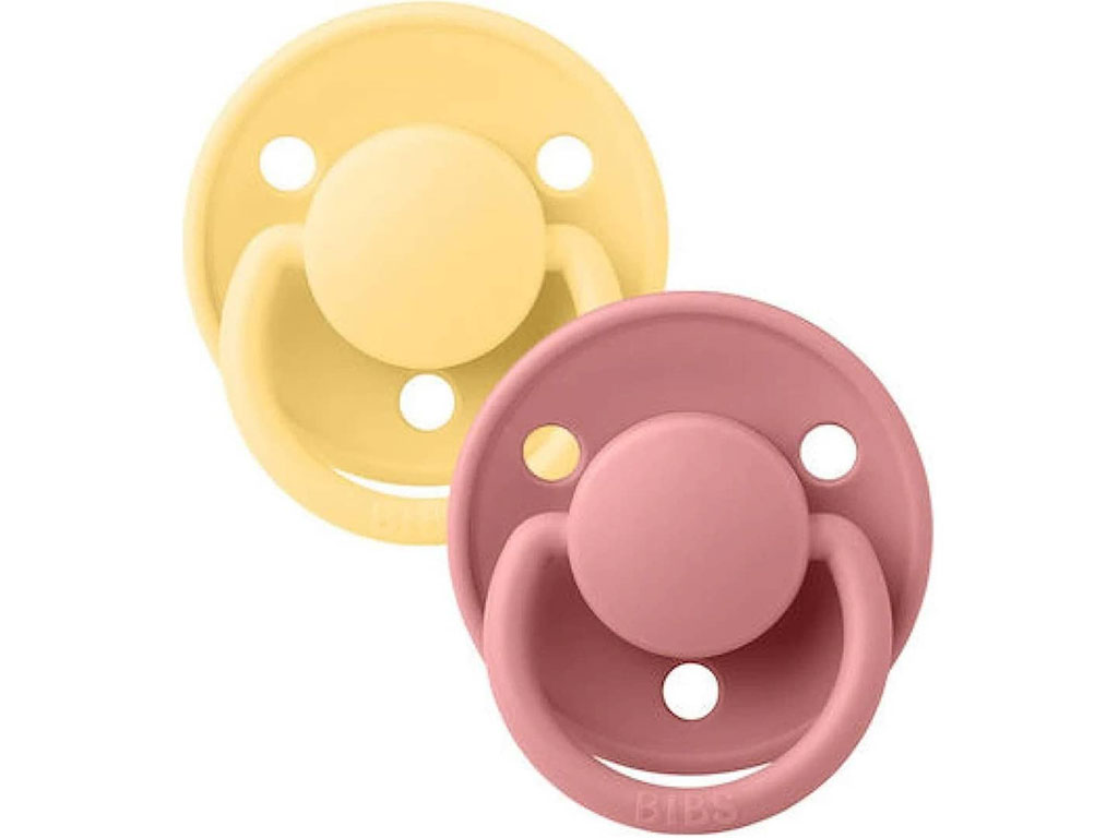 پستانک سری گرد دو عددی نوزادی سایز 1 از بدو تولد BIBS مدل DE LUX