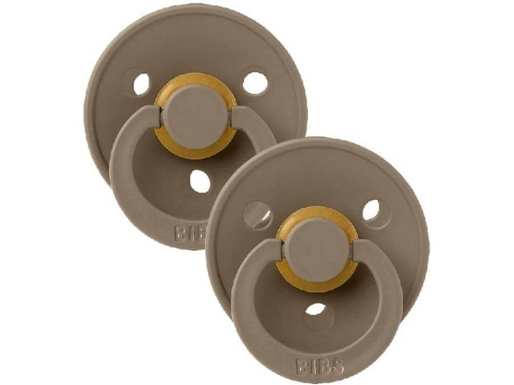 پستانک سری گرد دو عددی نوزادی سایز 1 از بدو تولد BIBS مدل DE LUX