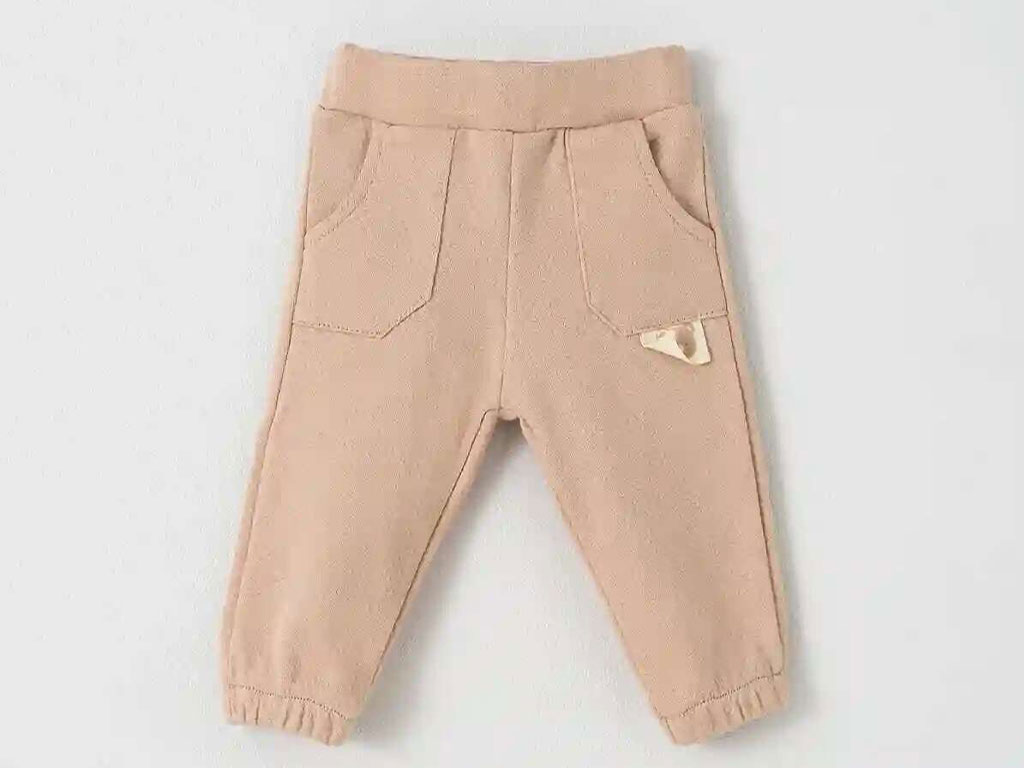 شلوار نوزادی بیسکوئیتی طرح خرس کارامل نیلی nili