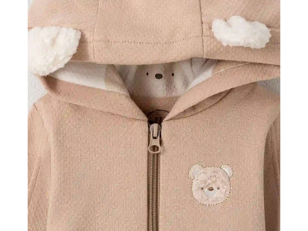 سوئیشرت نوزادی طرح خرس کارامل نیلی nili