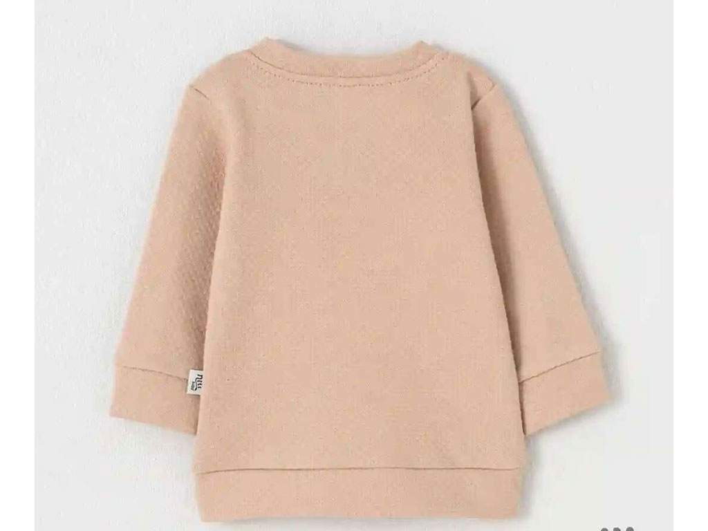 بلوز آستین بلند نوزادی طرح خرس کارامل نیلی nili