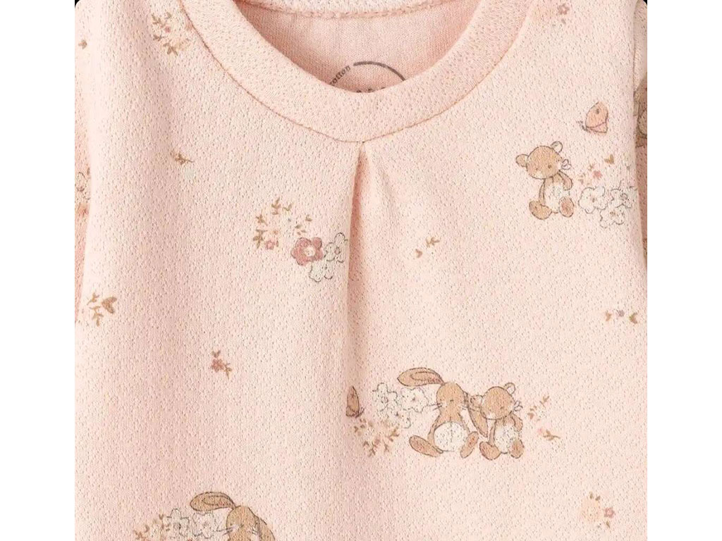 بادی آستین بلند نوزادی دخترانه طرح رافائلا نیلی nili