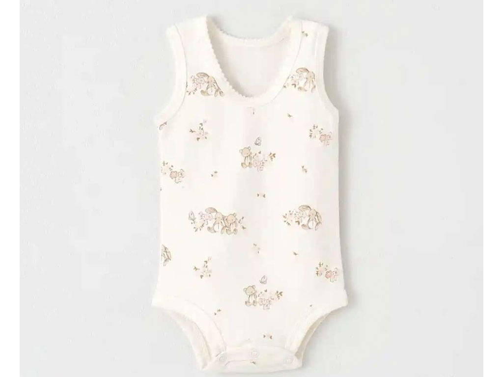 بادی رکابی نوزادی دخترانه طرح رافئلا نیلی nili