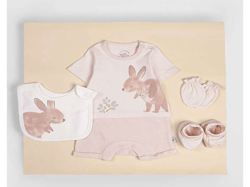 پیشبند نوزادی طرح کانگورو نیلی nili