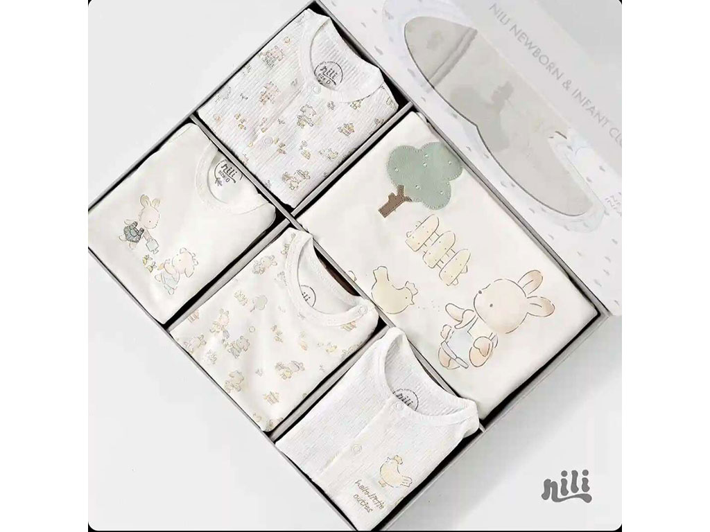 ست بیمارستانی 13 تکه نوزادی طرح مزرعه حیوانات نیلی NILI