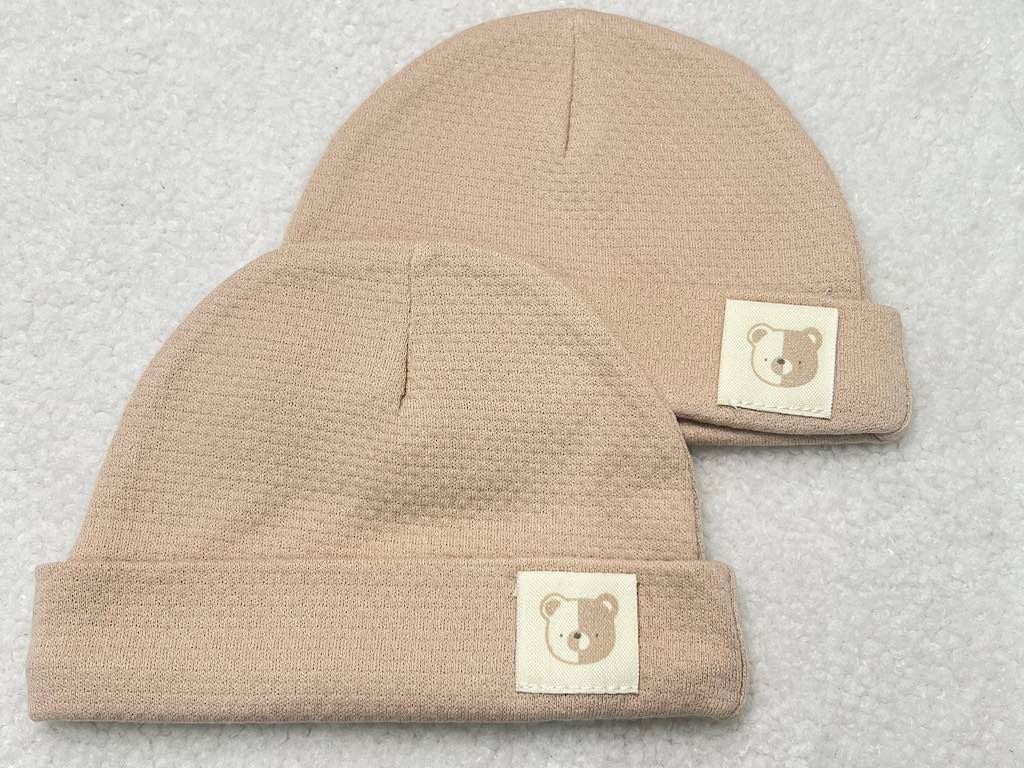 کلاه نوزادی طرح خرس کارامل نیلی nili