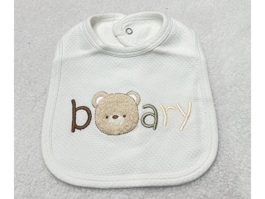 پیشبند نوزادی طرح خرس کارامل نیلی nili