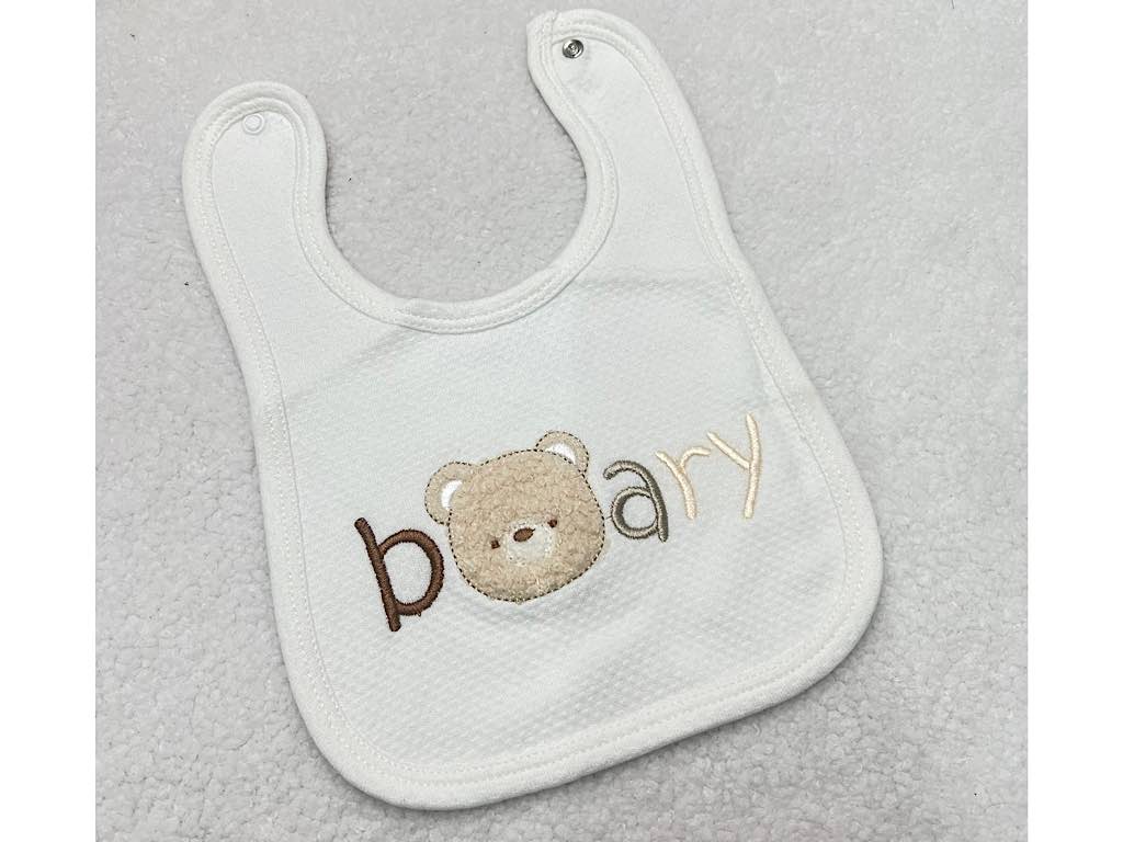 پیشبند نوزادی طرح خرس کارامل نیلی nili