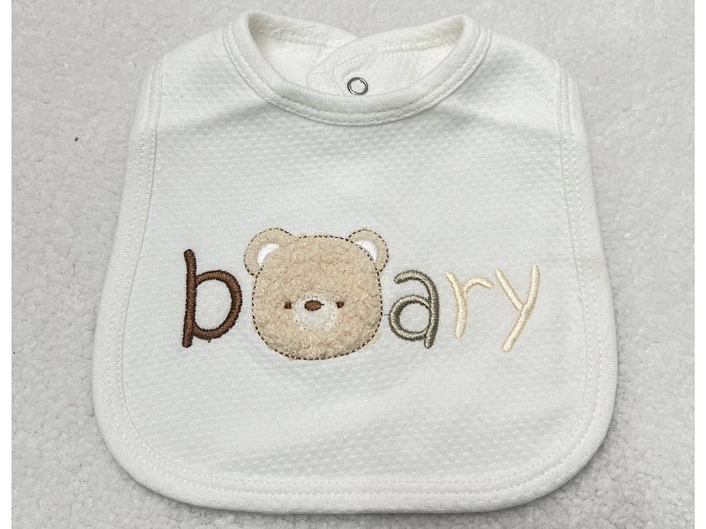 پیشبند نوزادی طرح خرس کارامل نیلی nili