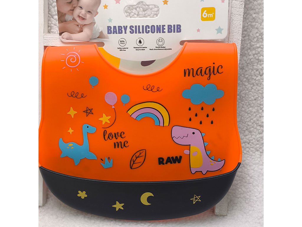 پیشبند کاسه ای سیلیکونی نوزادی طرح دار فانتزی