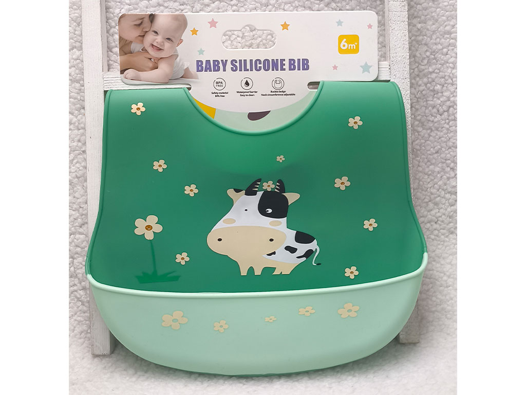 پیشبند کاسه ای سیلیکونی نوزادی طرح دار فانتزی