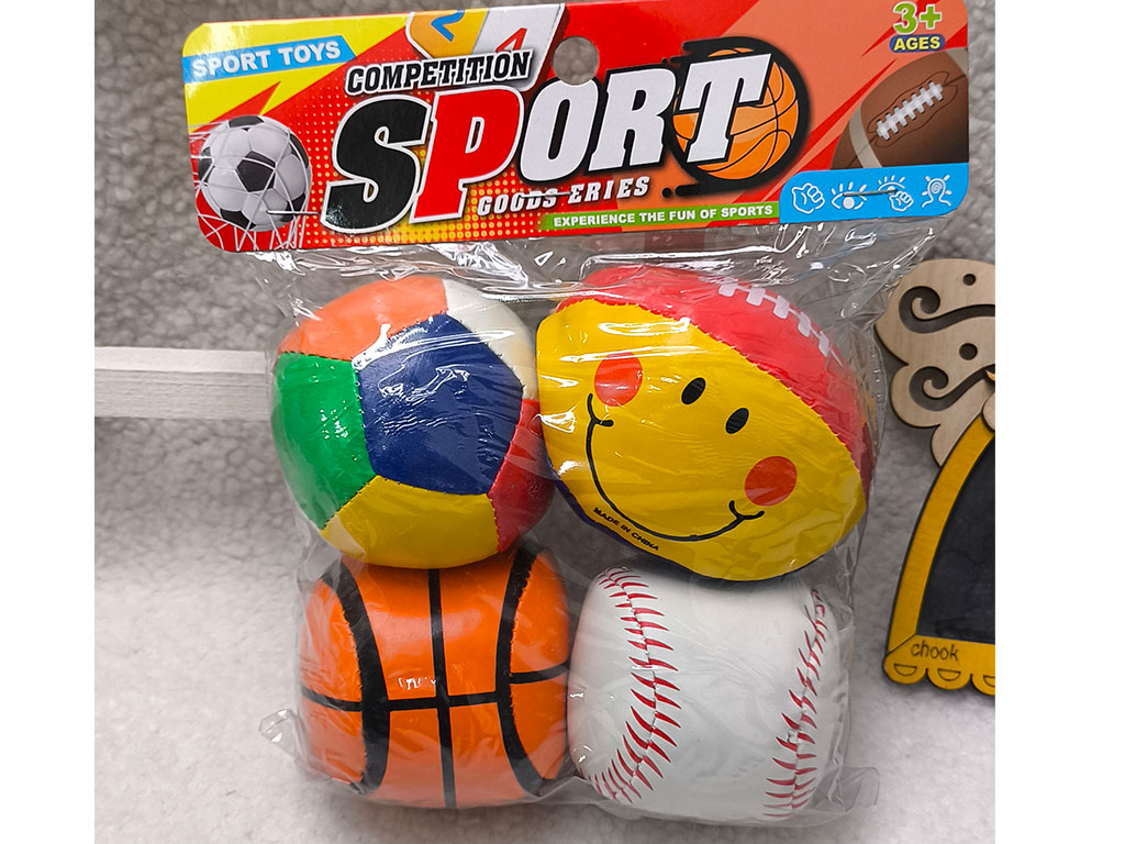 توپ نرم آپارتمانی 4 عددی طرح توپ های ورزشی