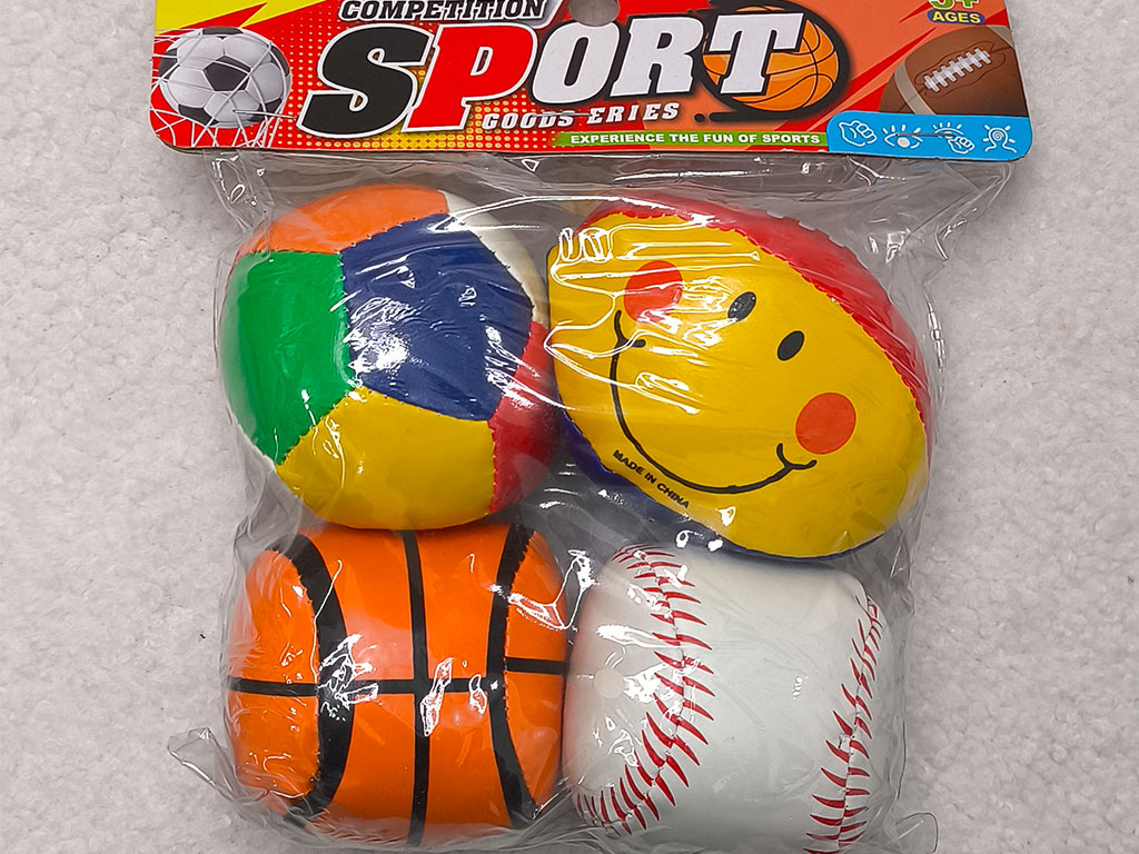 توپ نرم آپارتمانی 4 عددی طرح توپ های ورزشی