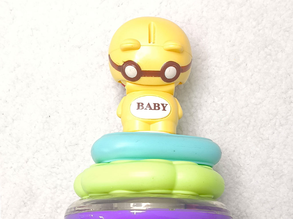 بازی فکری حلقه هوش (برج هوش) تعادلی و جغجغه ای موزیکال فیل خرس baby tumbler