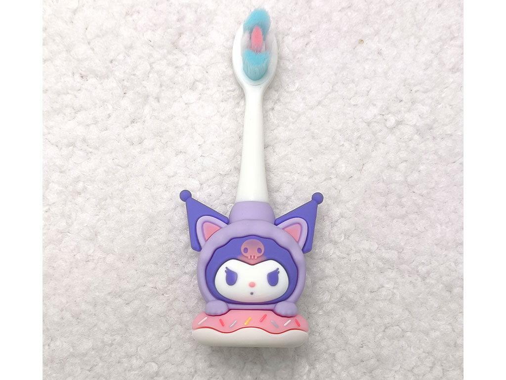 مسواک سیلیکونی عروسکی کودک دارای قاب طرح کرومی