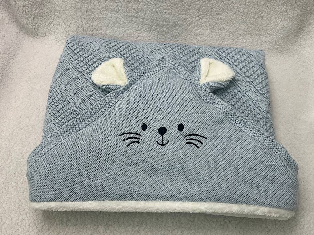 پتو کلاهدار بافت داخل خزدار طرح موش