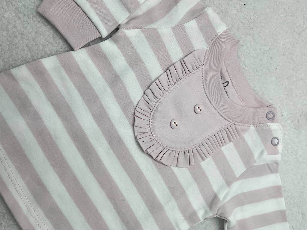 بلوز  آستین بلند نوزادی دخترانه طرح violet دانالو Danaloo