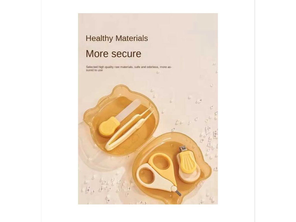 ست ناخن گیر نوزادی قاب دار طرح خرس هی اور شی