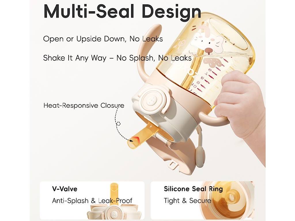 لیوان نی دار دارای دسته  حجم 250 میل rovco