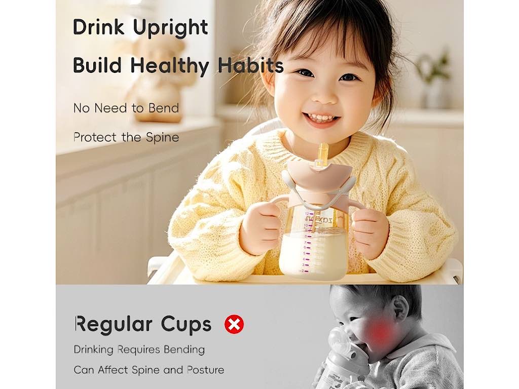 لیوان نی دار دارای دسته  حجم 250 میل rovco