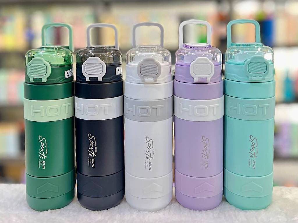 فلاسک استیل با حجم 580 میلی لیتر مدل اسپرت Bailuosi