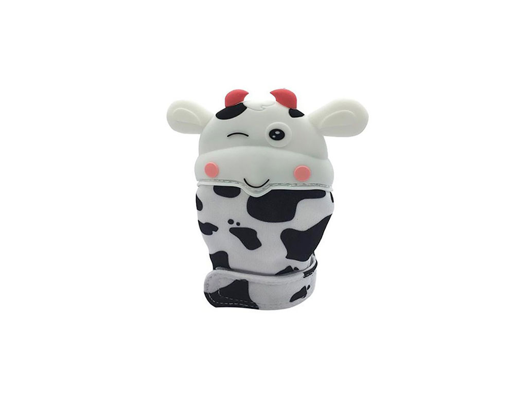 دستکش دندانگیردار نوزادی طرح گاو