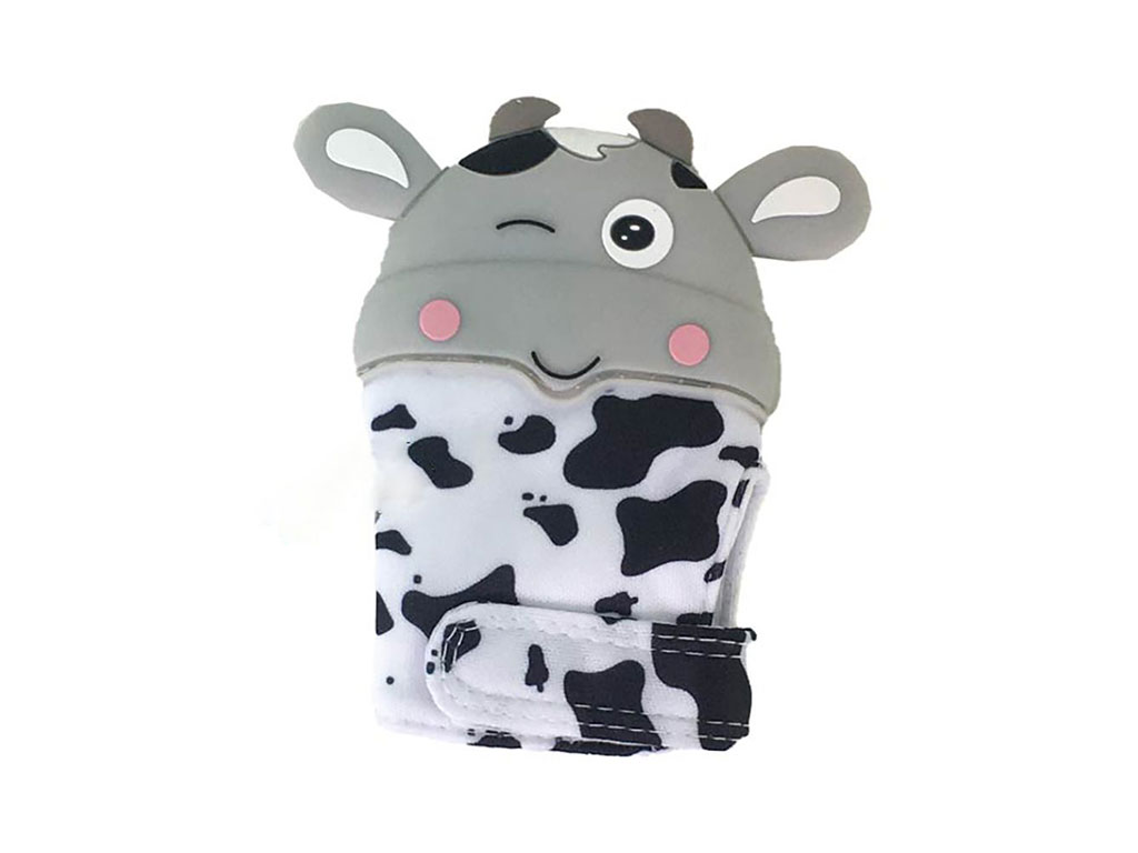 دستکش دندانگیردار نوزادی طرح گاو
