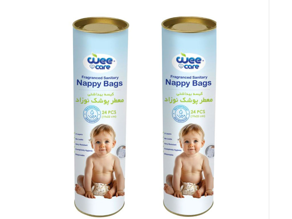 کیسه بهداشتی معطر پوشک نوزاد 24 عددی wee care