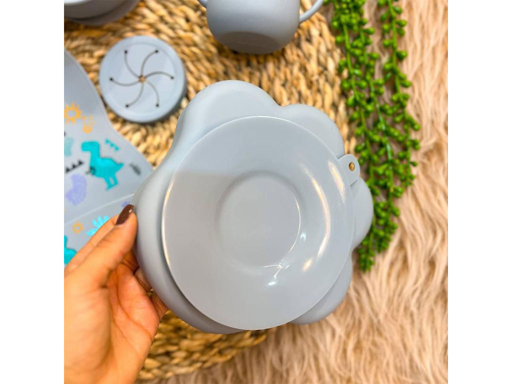 ست ظرف غذا سیلیکونی 9 تکه طرح پنجه