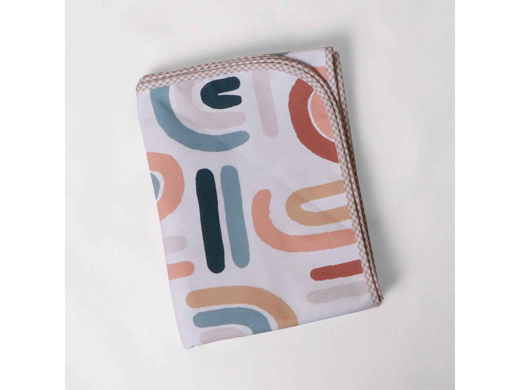 زیرانداز بازی و غذای نوزاد و کودک طرح آبرنگی الا ELA