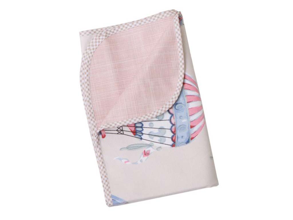 زیرانداز تعویض نوزادی طرح بالن کرم رنگ الا ELA