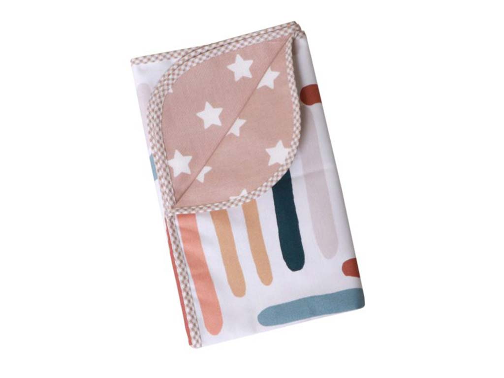 زیرانداز تعویض نوزادی طرح رنگین کمان آبرنگی الا ELA