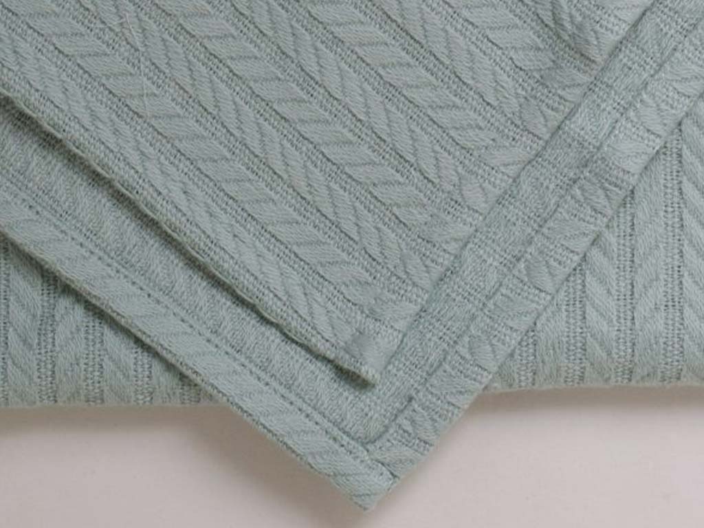 روانداز بافت سبزآبی تیره الا ELA