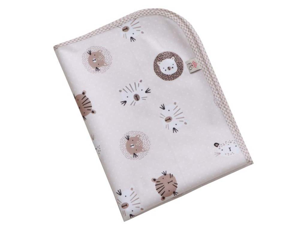 زیرانداز تعویض پوشک مخمل گربه نسکافه ای الا ELA