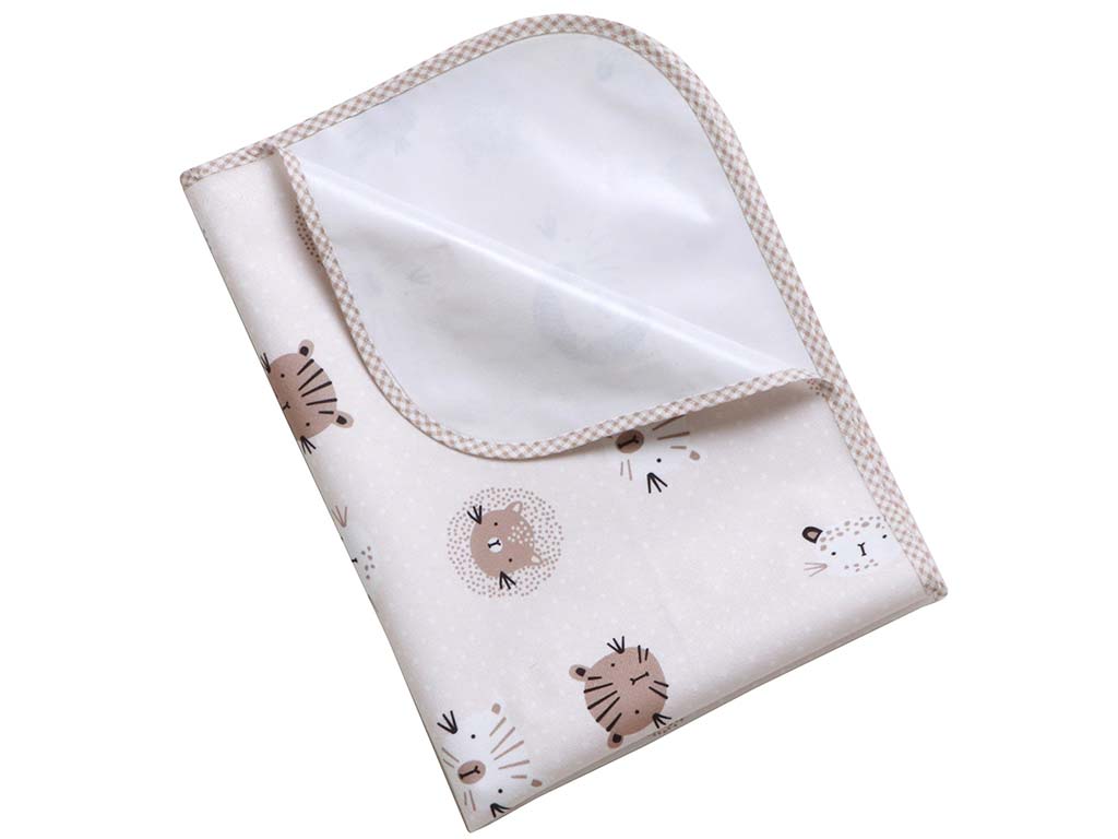 زیرانداز تعویض پوشک مخمل گربه نسکافه ای الا ELA