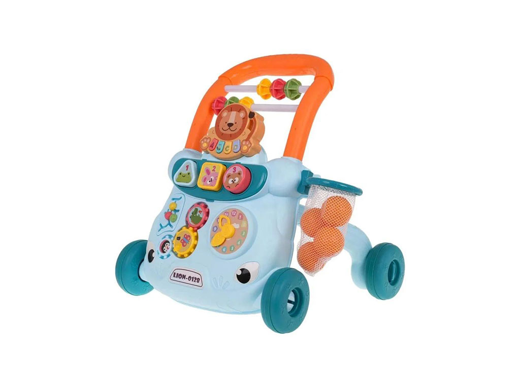 واکر موزیکال و چراغ دار طرح شیر و حیوانات اسباب بازی