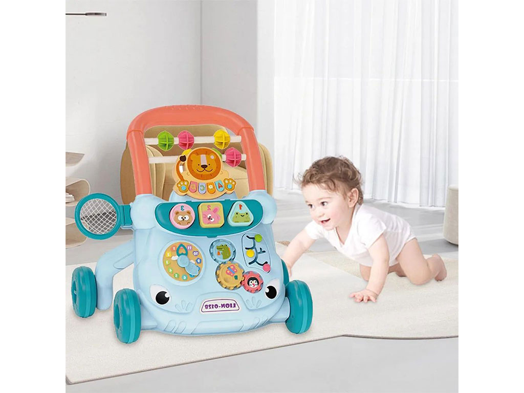 واکر موزیکال و چراغ دار طرح شیر و حیوانات اسباب بازی