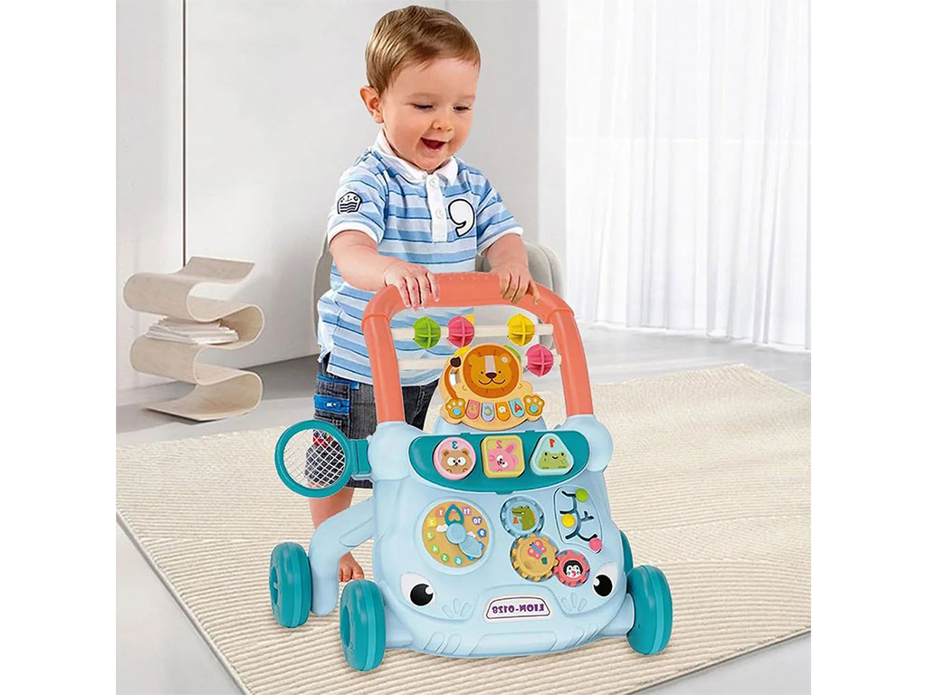 واکر موزیکال و چراغ دار طرح شیر و حیوانات اسباب بازی