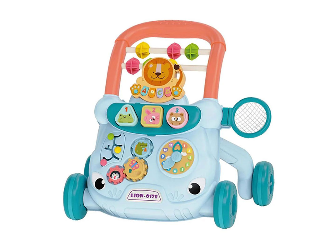 واکر موزیکال و چراغ دار طرح شیر و حیوانات اسباب بازی