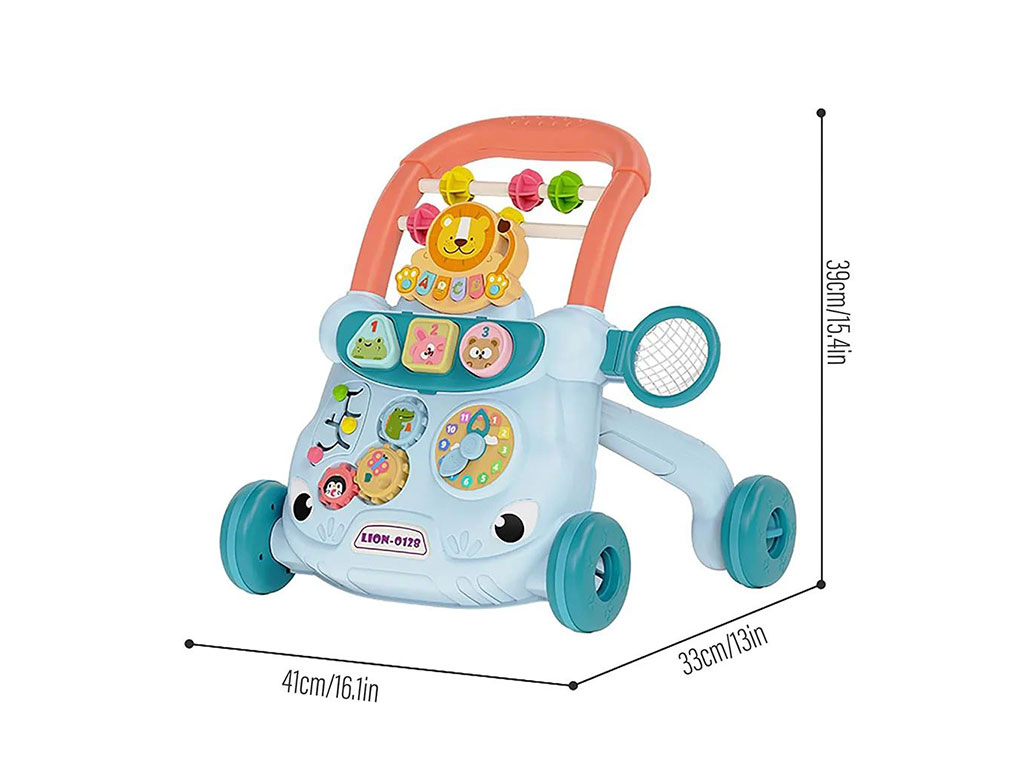 واکر موزیکال و چراغ دار طرح شیر و حیوانات اسباب بازی