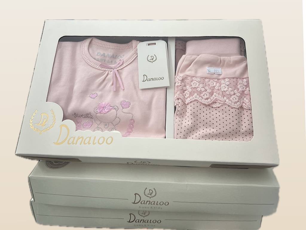 ست 5 تکه نوزادی دخترانه طرح خرس و تور دانالو Danaloo