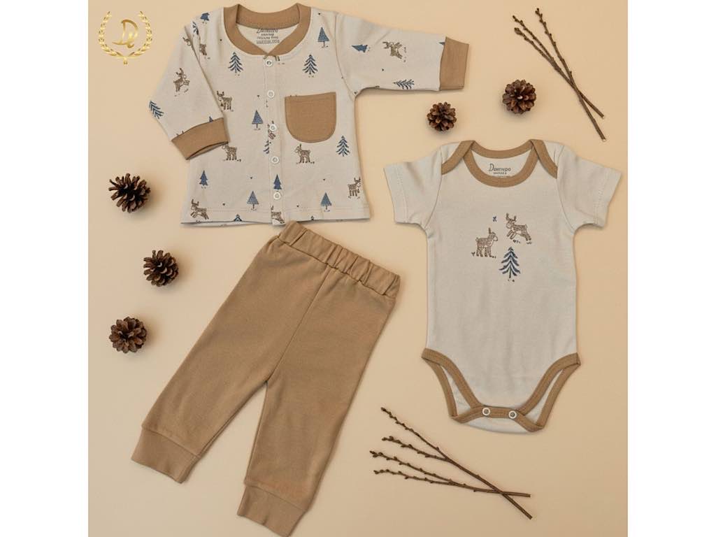 ست بیمارستانی 13 تکه نوزادی طرح گوزن و کاج دانالو Danaloo