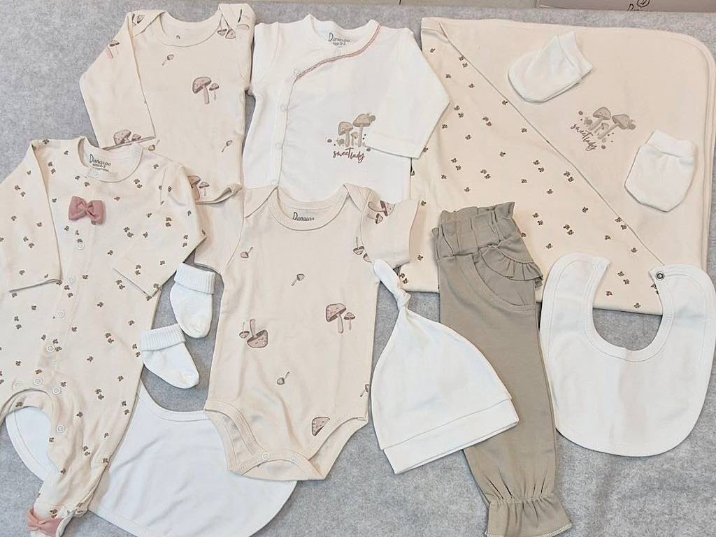 ست بیمارستانی 19 تکه نوزادی طرح قارچ دانالو Danaloo