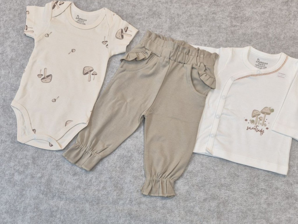 ست بیمارستانی 19 تکه نوزادی طرح قارچ دانالو Danaloo