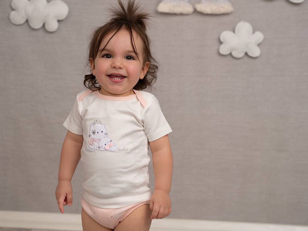 ست بیمارستانی 13 تکه نوزادی طرح گربه و تاج دانالو Danaloo