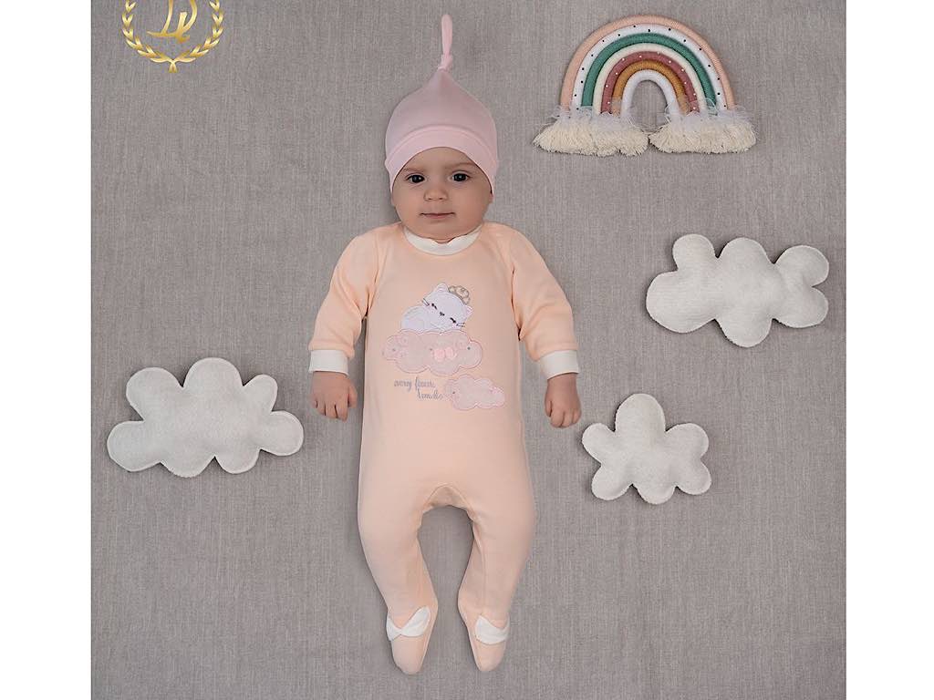 ست بیمارستانی 13 تکه نوزادی طرح گربه و تاج دانالو Danaloo