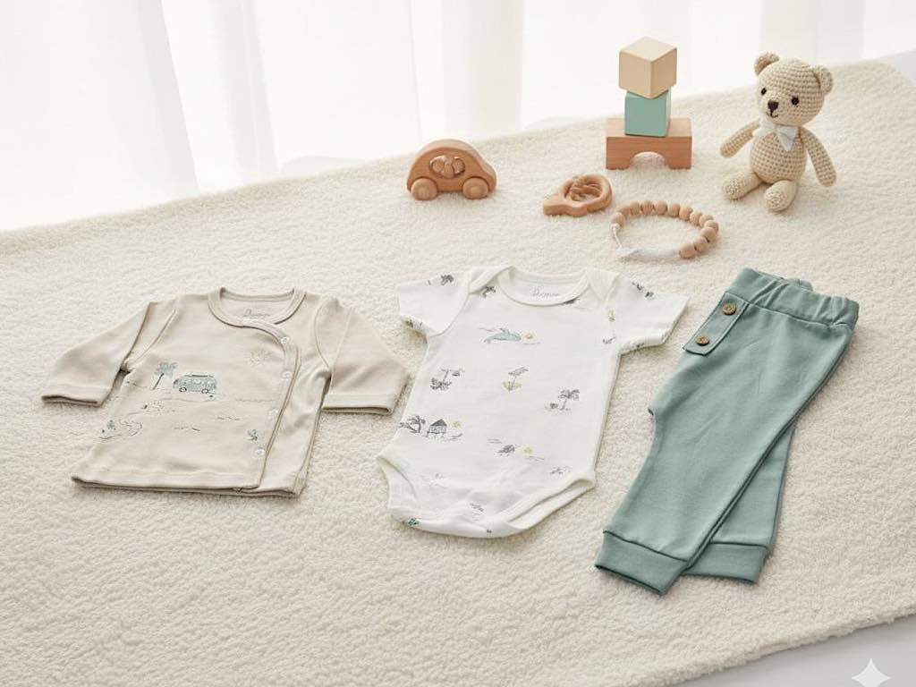 ست 3 تکه بیمارستانی نوزادی با طرح  هاوایی دانالو Danaloo