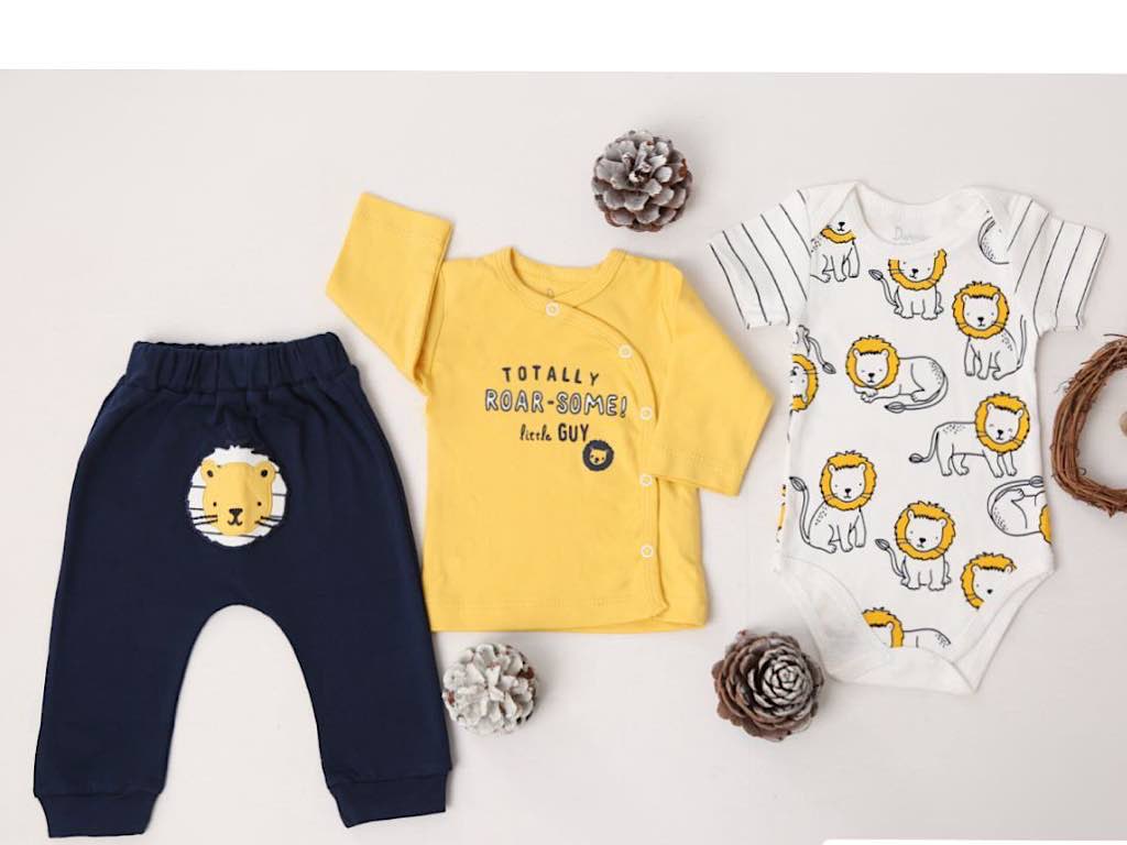 ست 3 تکه بیمارستانی نوزادی با طرح  شیر کوچک دانالو Danaloo