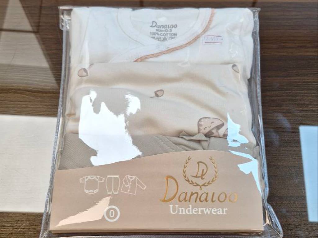 ست 3 تکه بیمارستانی نوزادی با طرح قارچ دانالو Danaloo