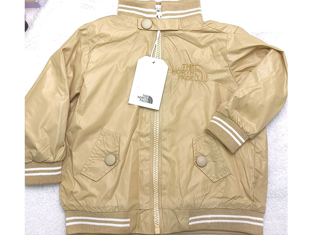 کاپشن شمعی پسرانه یقه 5 سانتی کش بافت رنگ خردلی